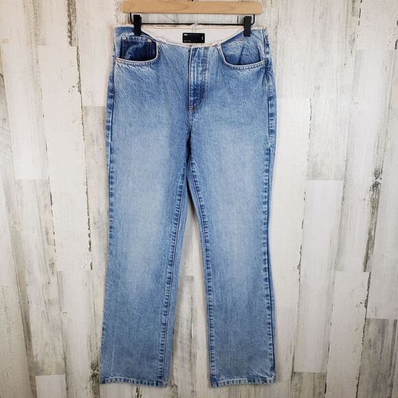 ASOS Raw Edge Low Rise Jeans Sz 28 - Picture 1 of 10
